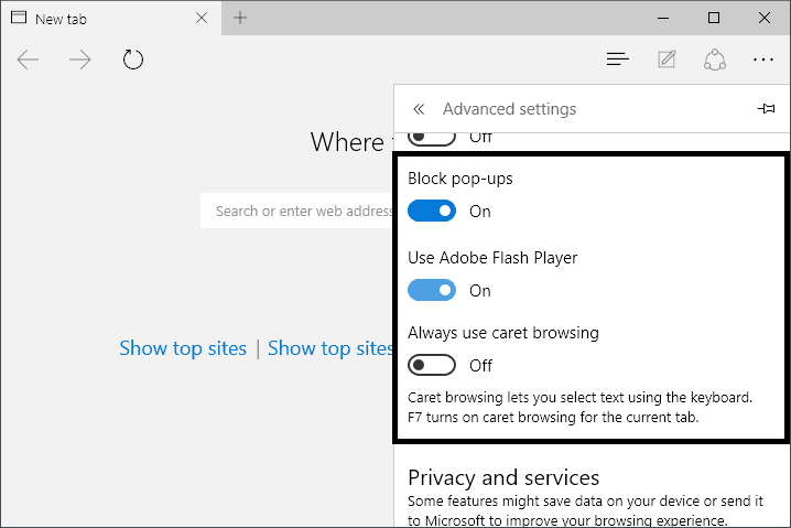 block-popups-microsoft-edge