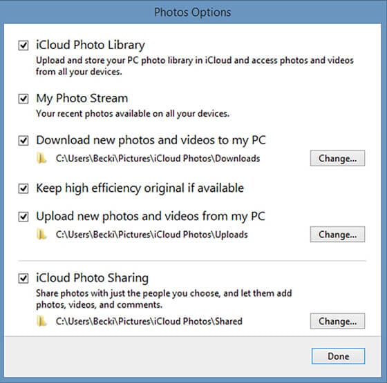 iCloud Photo Stream