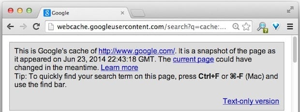 Google Cache