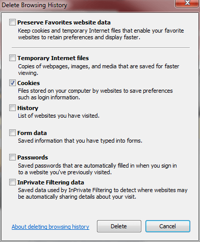 502 bad gateway error delete cookies