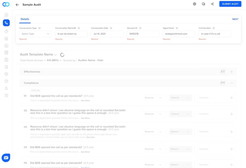 convin qms interface