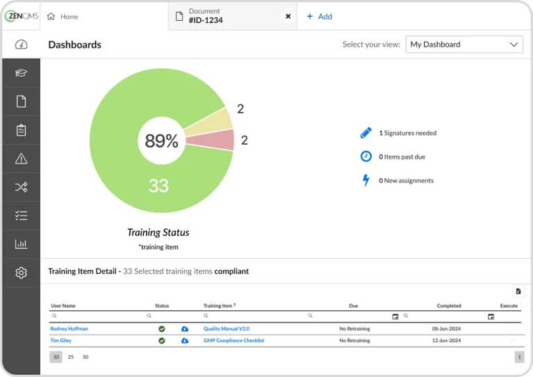 zenqms interface