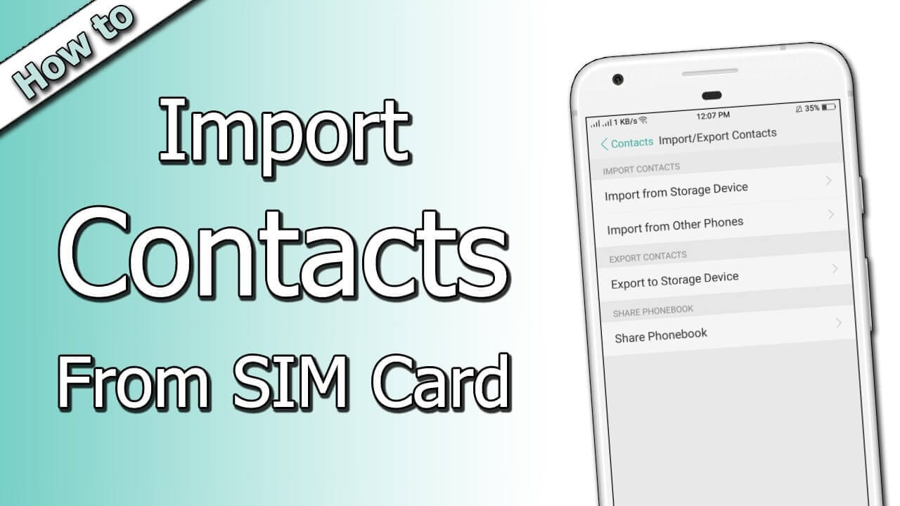 How to Import Contacts From SIM Card