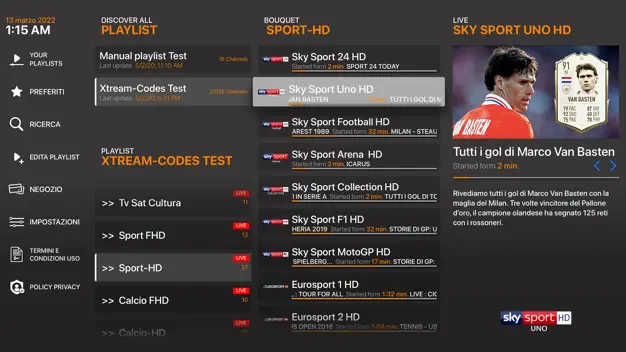 IP Television - IPTV M3U