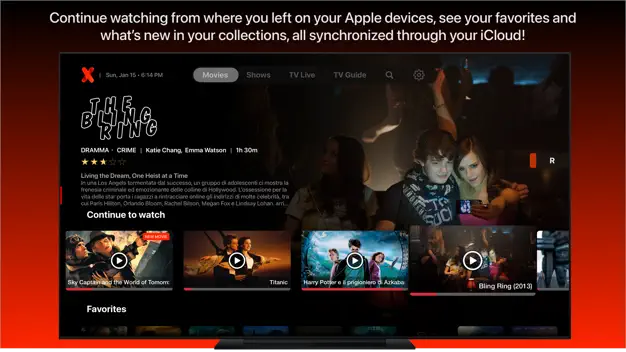 IPTVX for apple tv