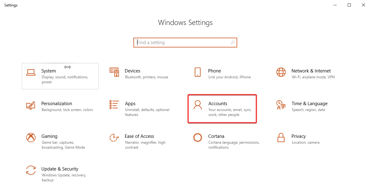 Windows contacts