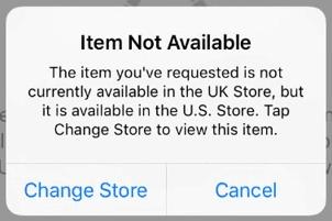 item not available
