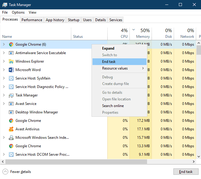 End Task - Windwos Explorer Service