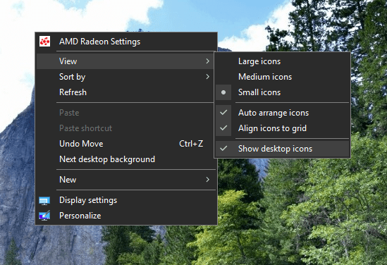 Show Desktop Icon