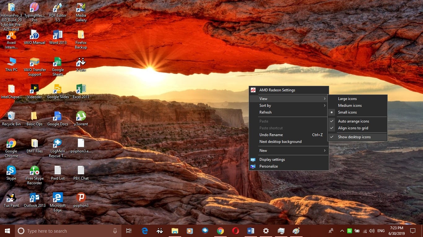 Can’t find Windows 10 desktop icons? Want to hide desktop icons on A Windows 10 computer? Unable to find specific Windows icons? Here are various ways on how to show, hide or restore desktop icons.