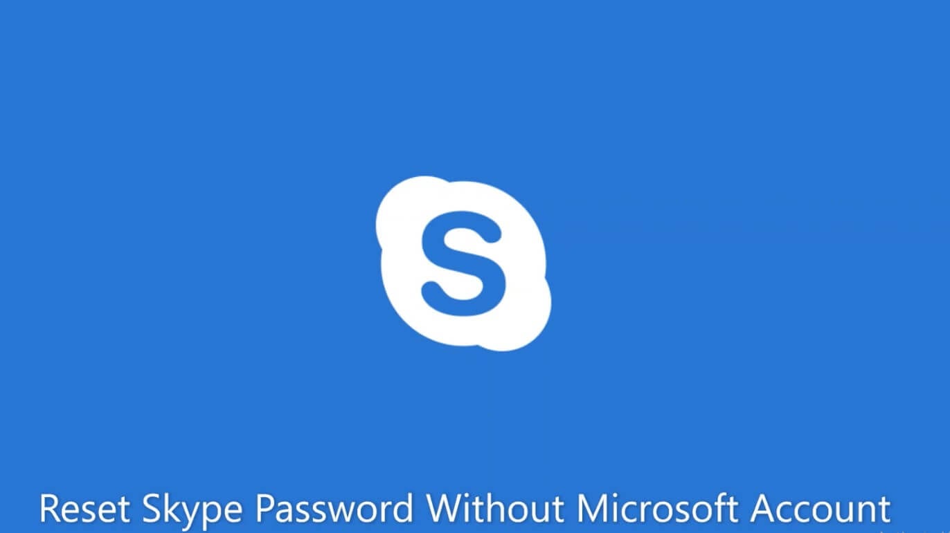 reset skype password