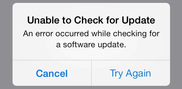fix iOS 13.1 ‘Unable to Check for Update’ Error