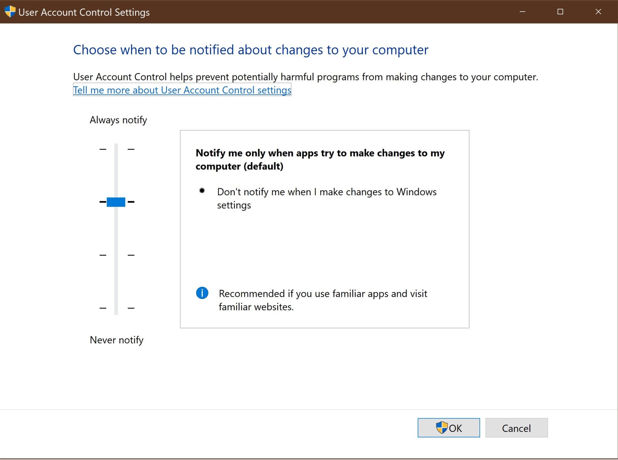 user account control