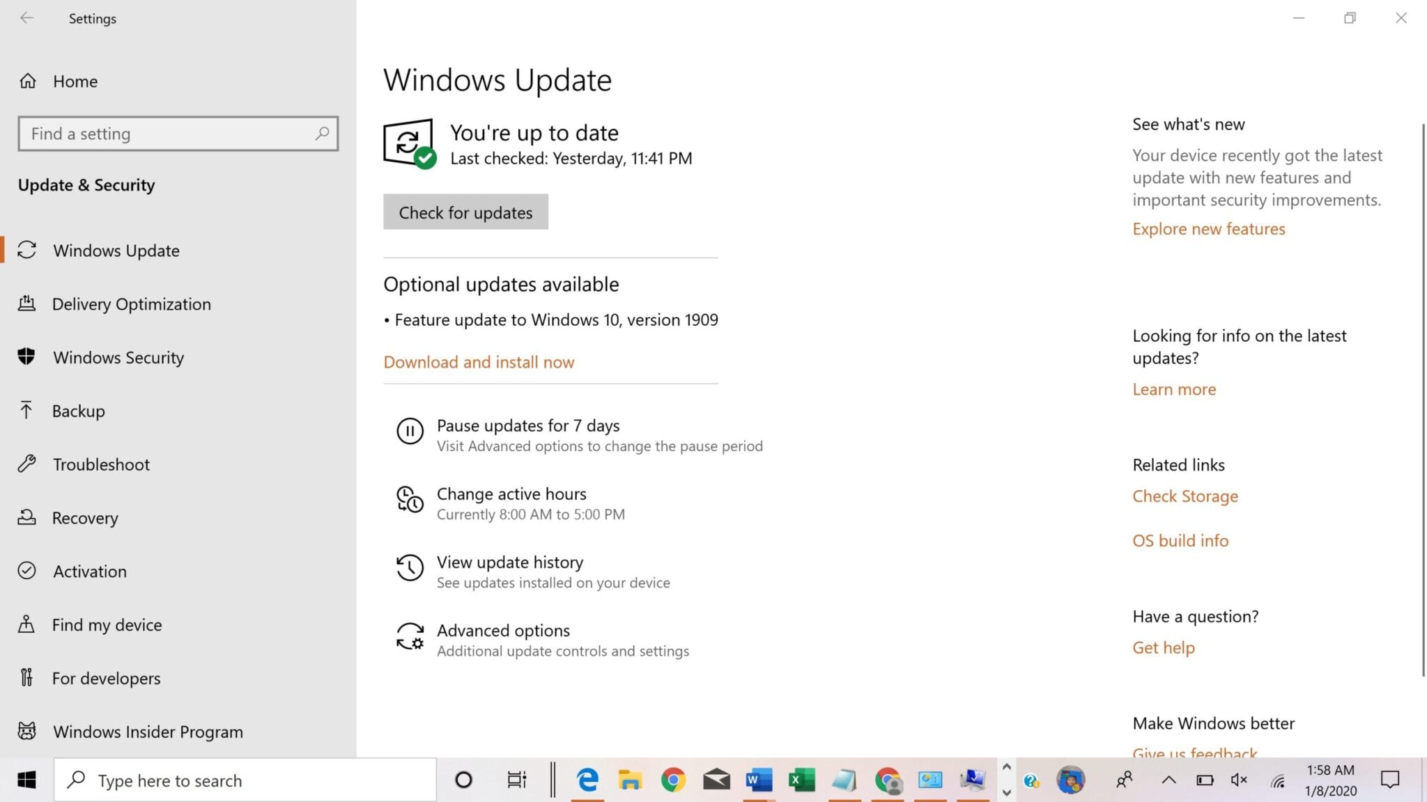 Windows OS Update