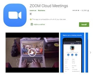 zoom play store