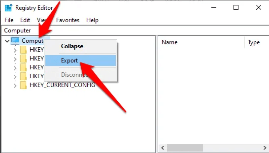 registry editor