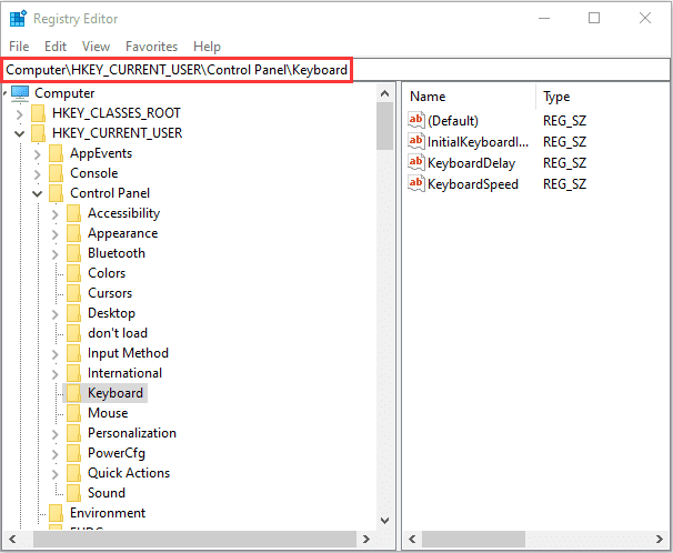 Registry Editor