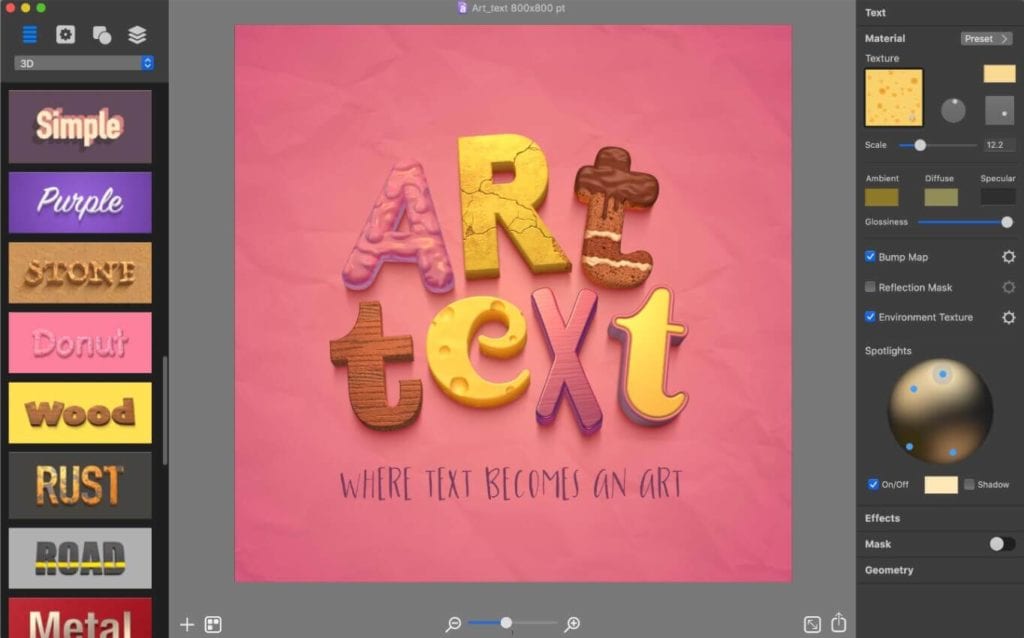 How to use Art Text