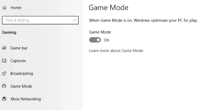 Optimize Windows 10 for better gaming performance