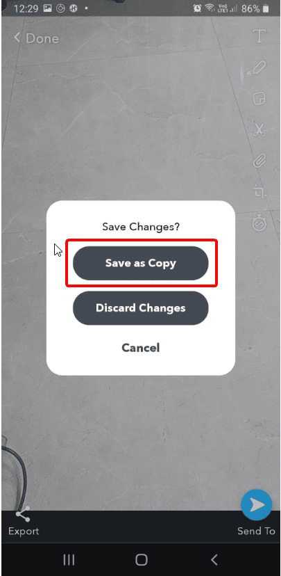 save sanpchat photo