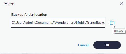backup folder