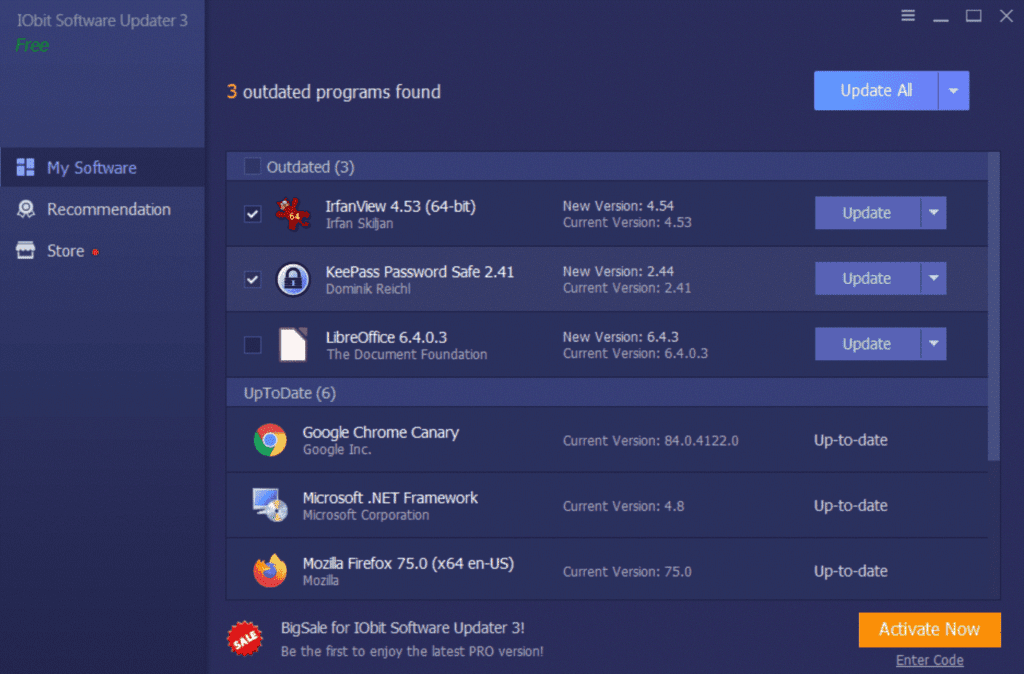 IObit Software Updater