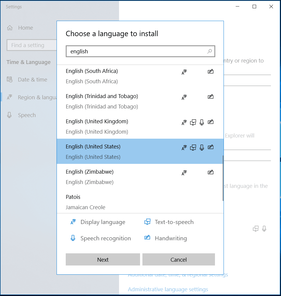 language