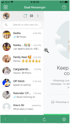 whatsapp dual messenger