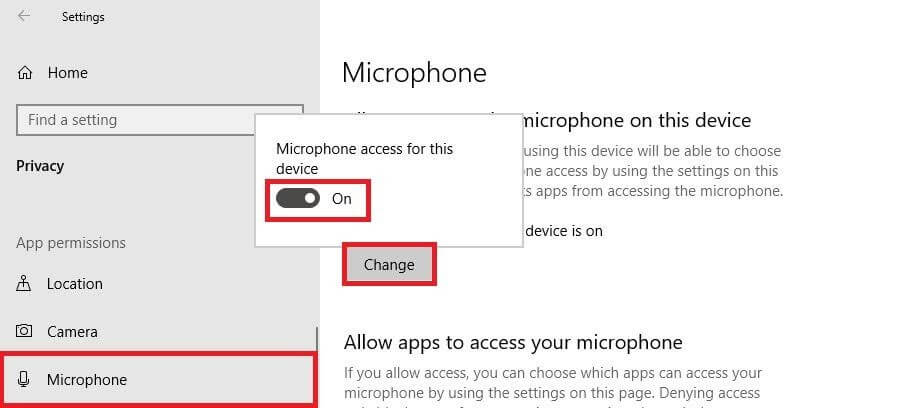 Check your App Permission