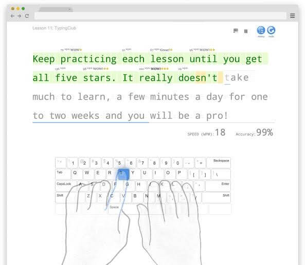 typing club