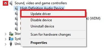 Update Audio Driver