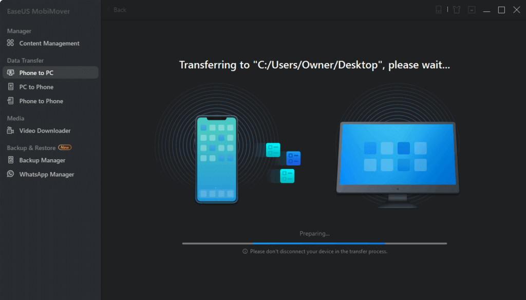 transfer iPhone to PC