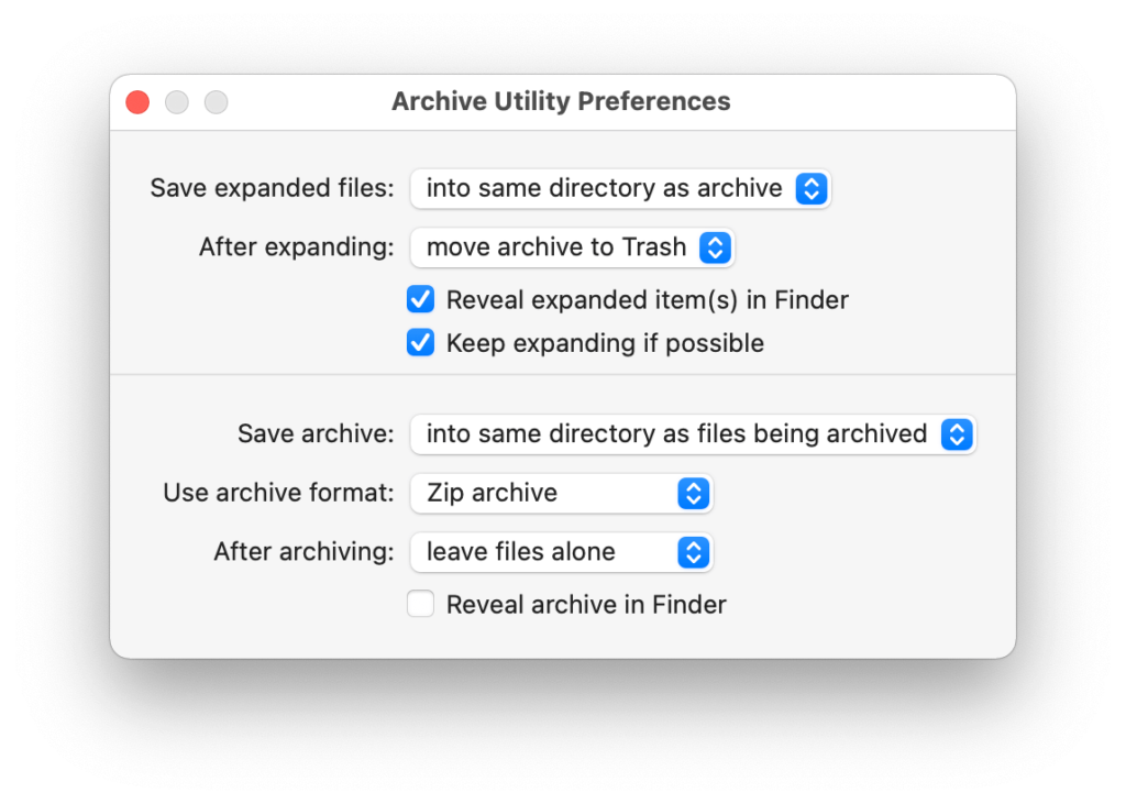 Archive Utility