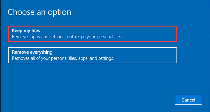 Keep my files