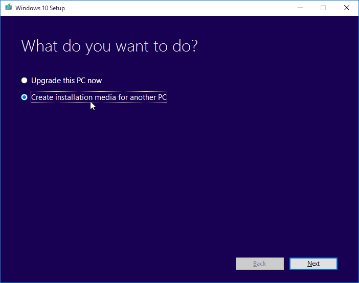 Create installation
