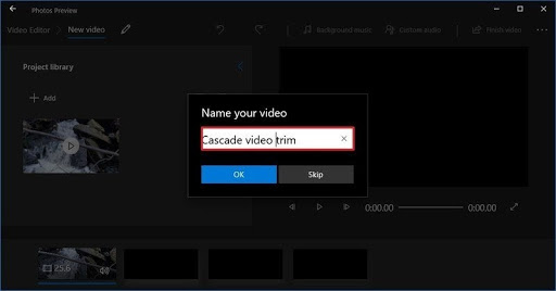 name your video