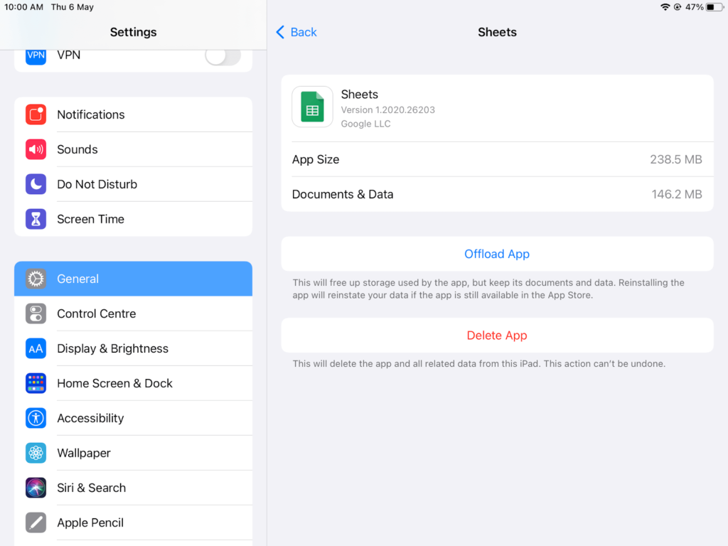 offload app