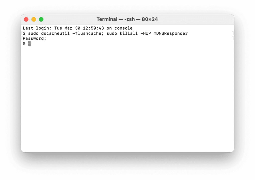 Terminal commands