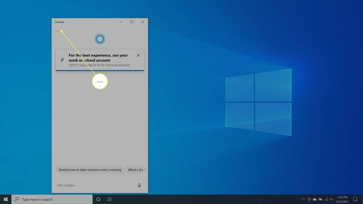 Disable Cortana