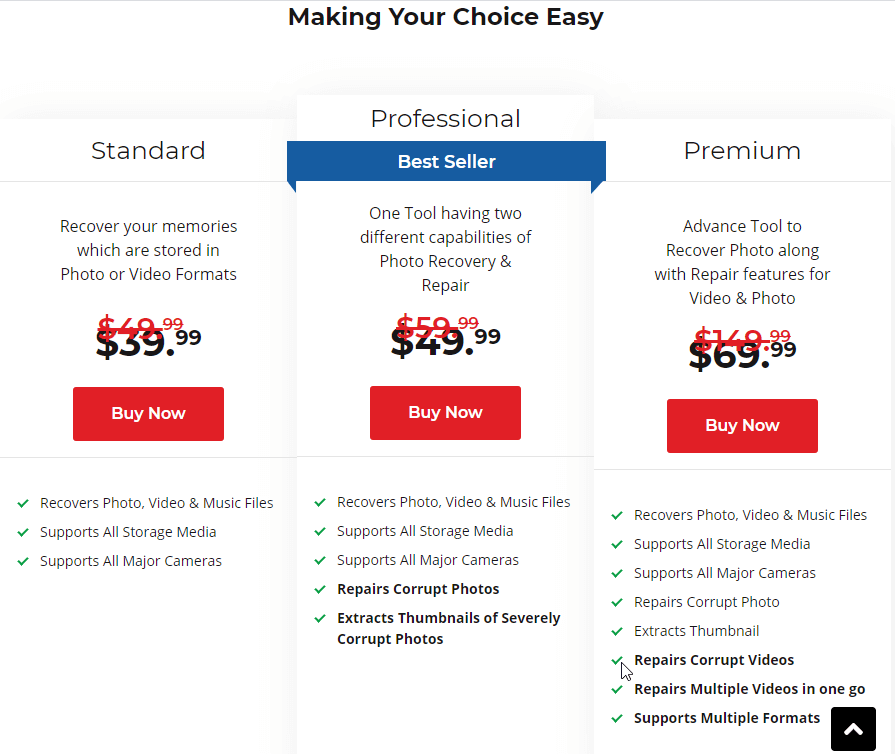 Stellar Photo Recovery pricing