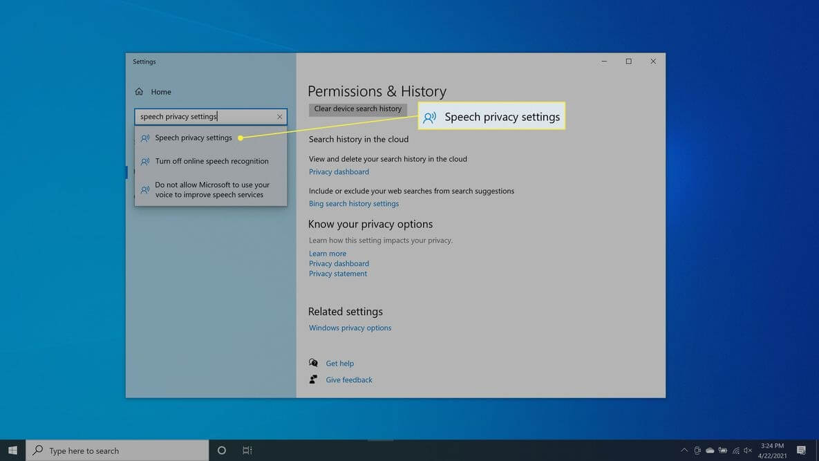 speech privacy settings