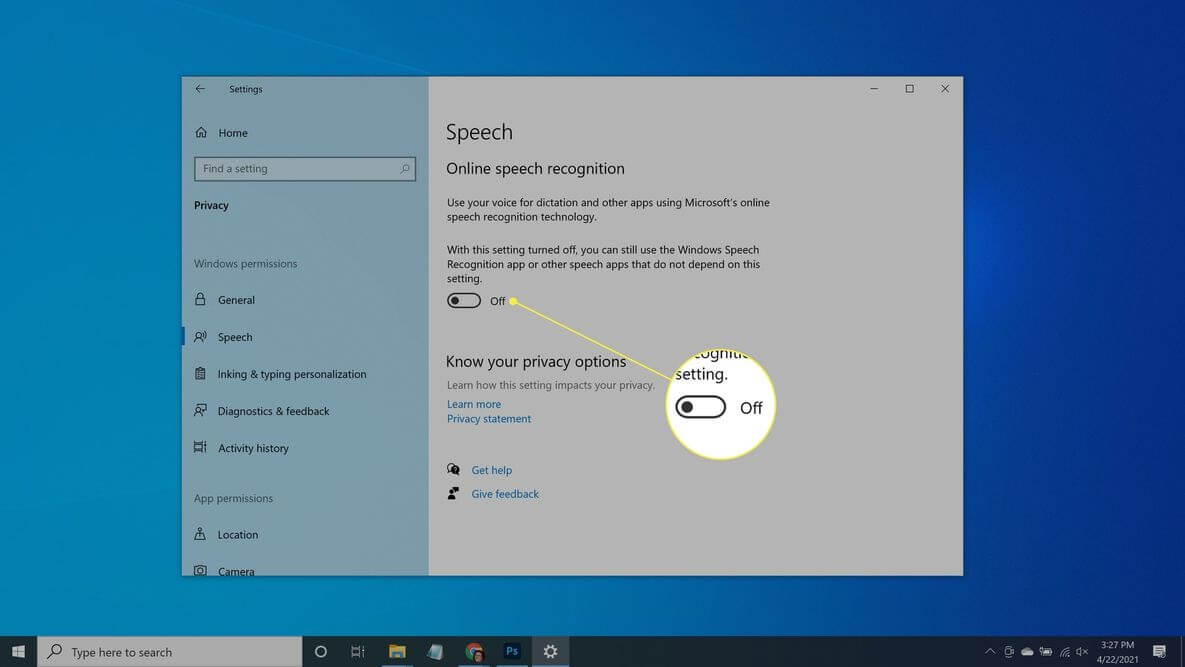speech recognition technology option
