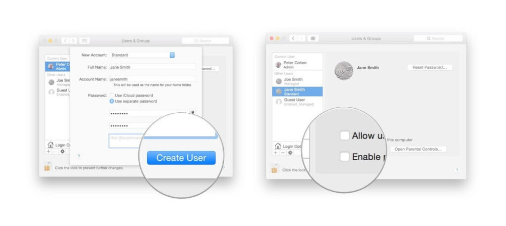 Create New User on Mac