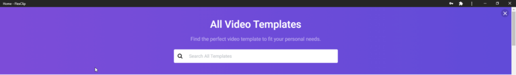 video template