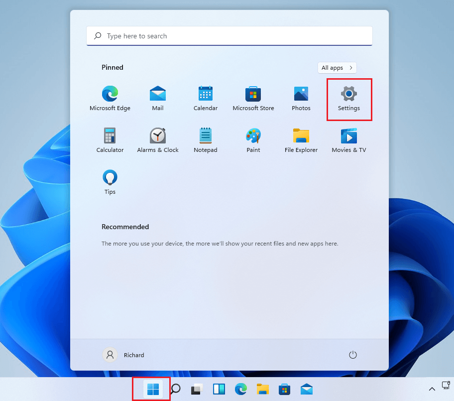 Windows Settings
