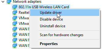 Update driver