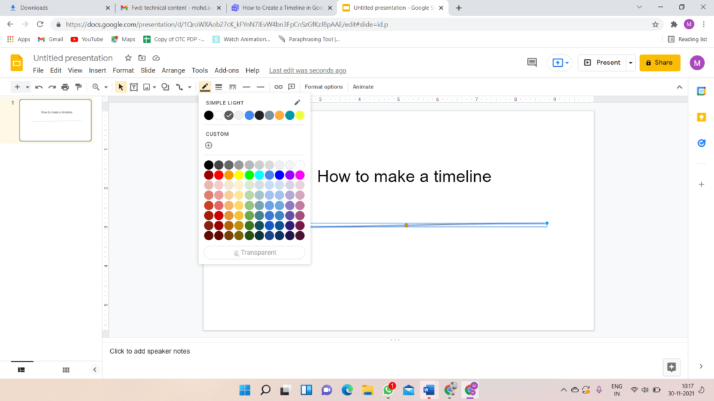line color