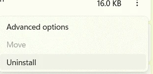 Uninstall