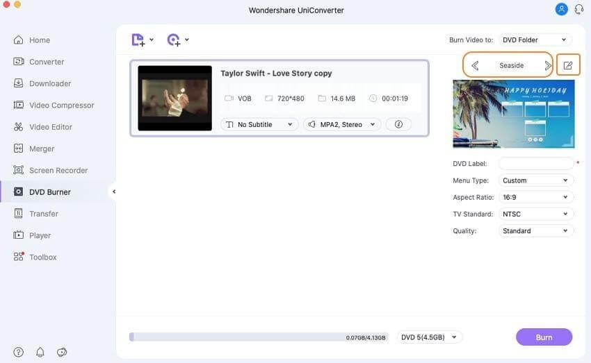 DVD template