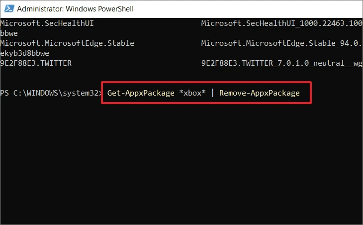 Remove-AppxPackage